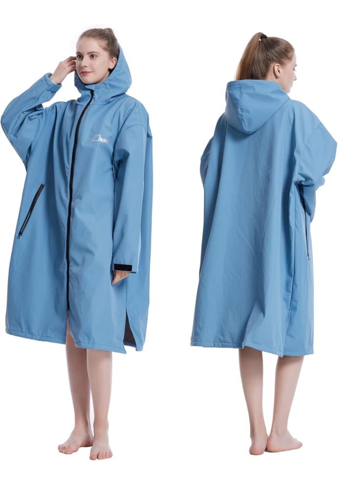 Waterproof dry robe (fleece lined) womens