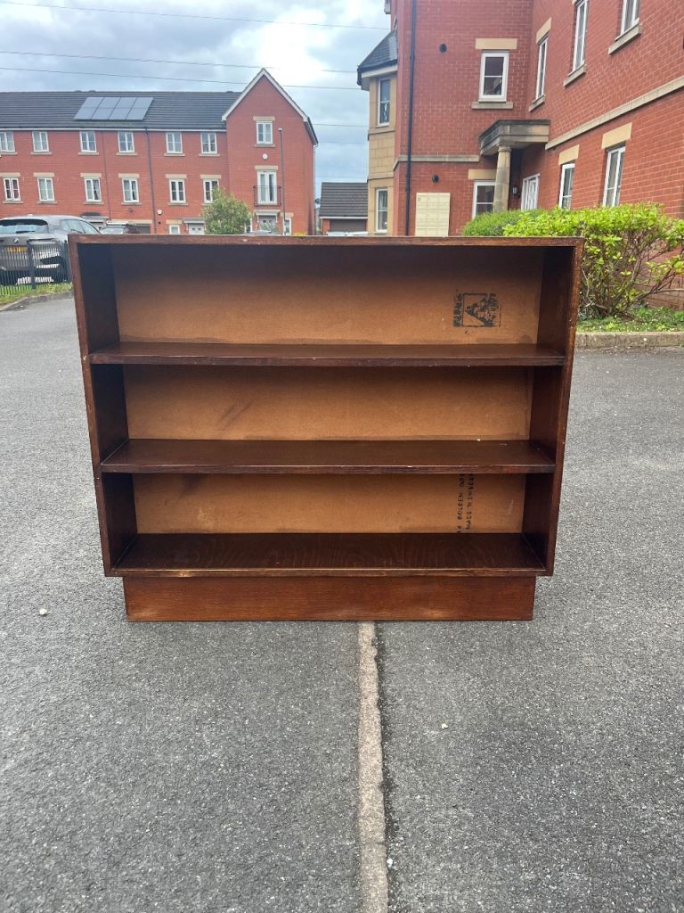 Mid century hand made open bookcase (delivery available)
