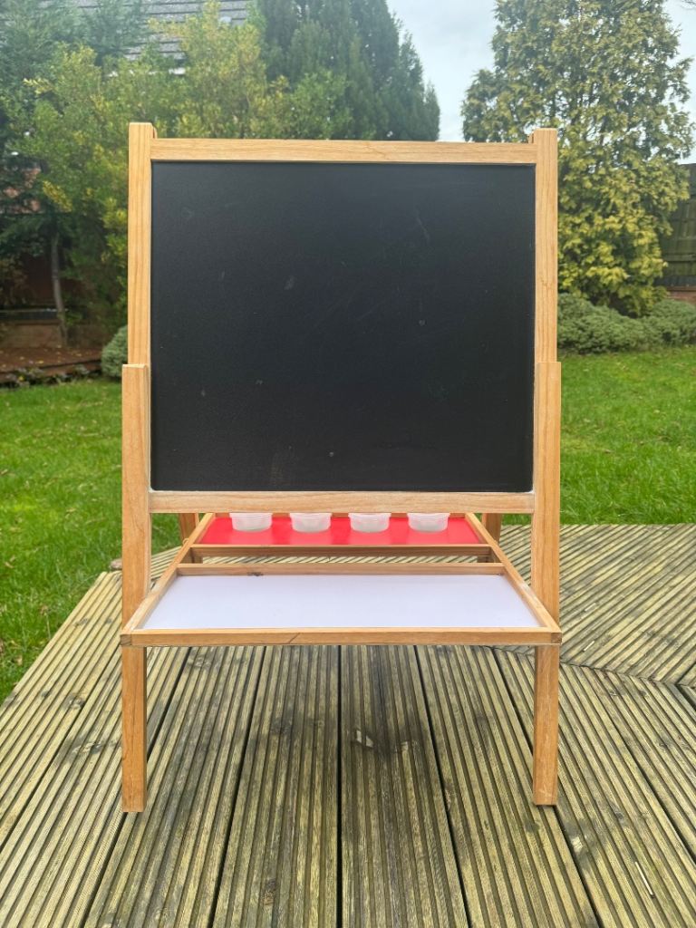 Double Sided Chalkboard Easel Adjustable