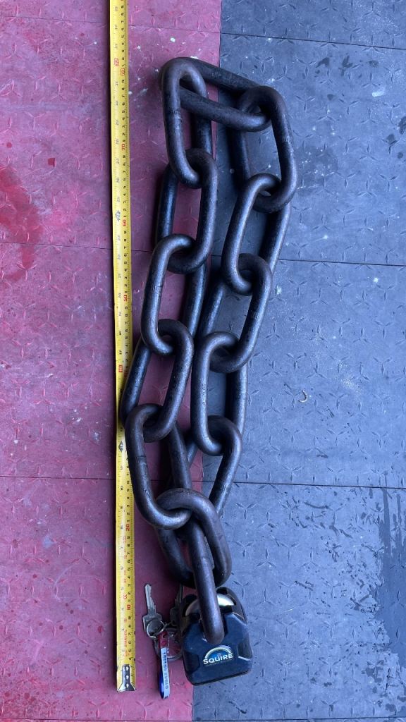 Almax security chain & Squire padlock.