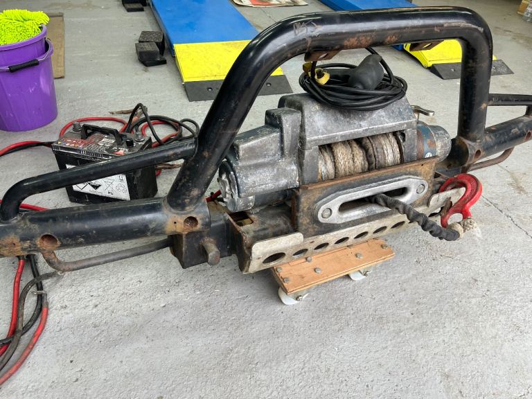 Defender 90 /110 HD Winch and HD Bull Bar combo