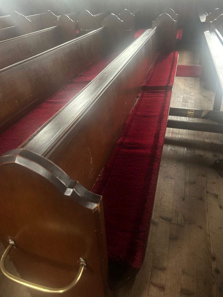 Oak church pews for sale