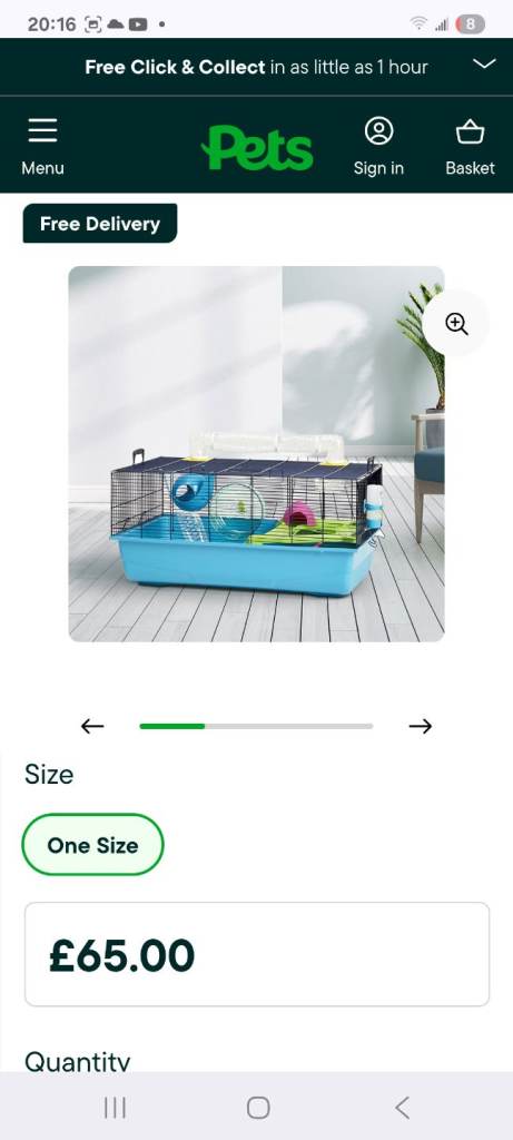 Savic Pets at Home Hamster Cage
