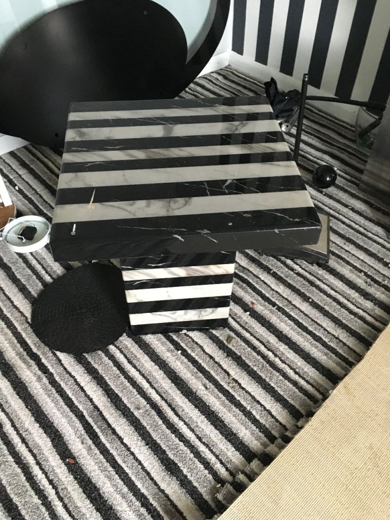 Marble side table