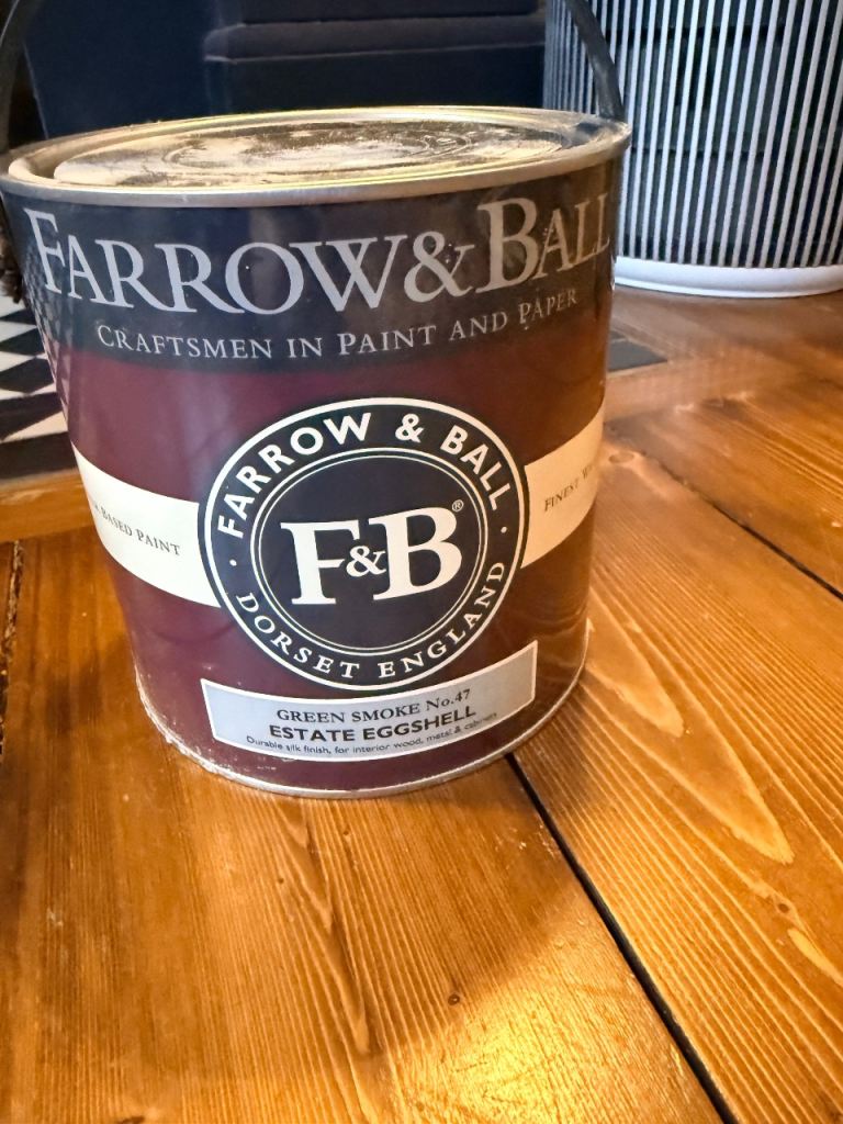 New Farrow & Ball Green Smoke No. 47 Estate Eggshell Paint