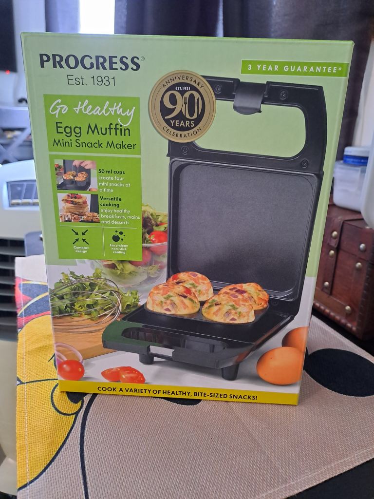 PROGRESS Go Healthy Egg Muffin Mini Snack Maker - New in Box