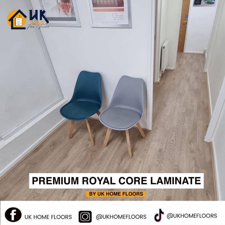 Premium Royal Core Laminate Flooring - 12mm Herringbone Option