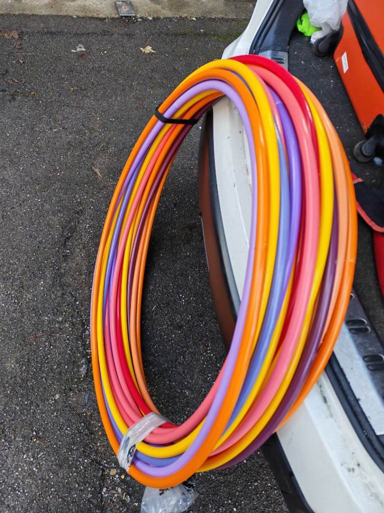 Gymnastics professional hoola-hoops
