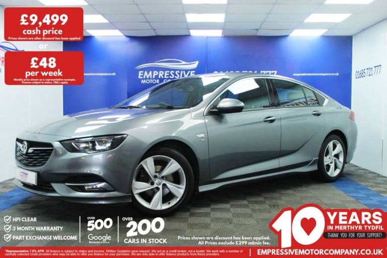 2019 19 VAUXHALL INSIGNIA 1.5I TURBO GPF SRI VX LINE NAV GRAND SPORT 5DR PETROL
