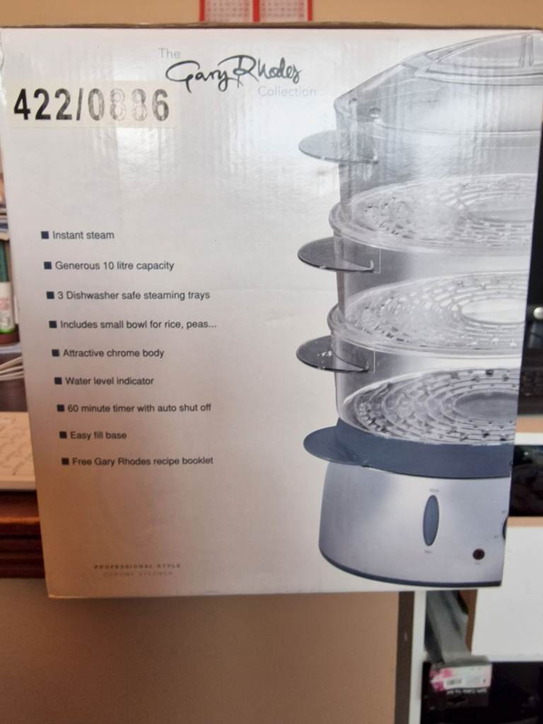 Garry Rhodes Chrome Steamer - New