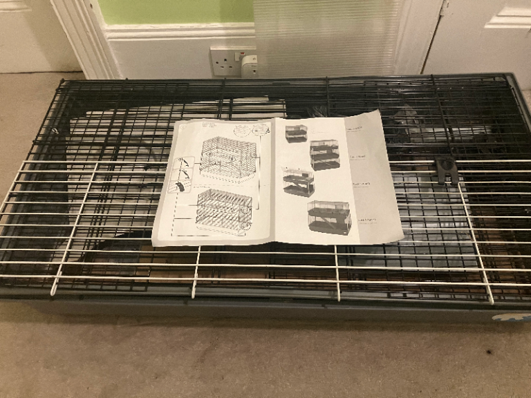 Ferplast 2-storey Guinea Pig / Rabbit cage + accessories