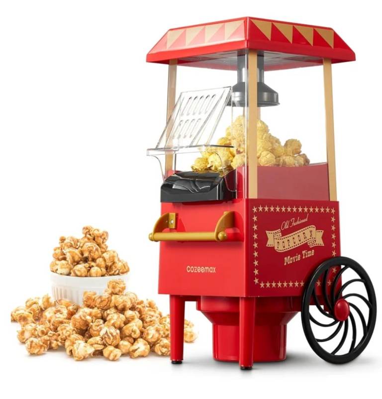 Popcorn Maker Hot Air Popper Machine for Movie Nights and Parties Kids Birthday Party Favorites