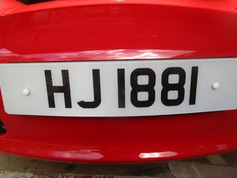 Cherished number plate HJ