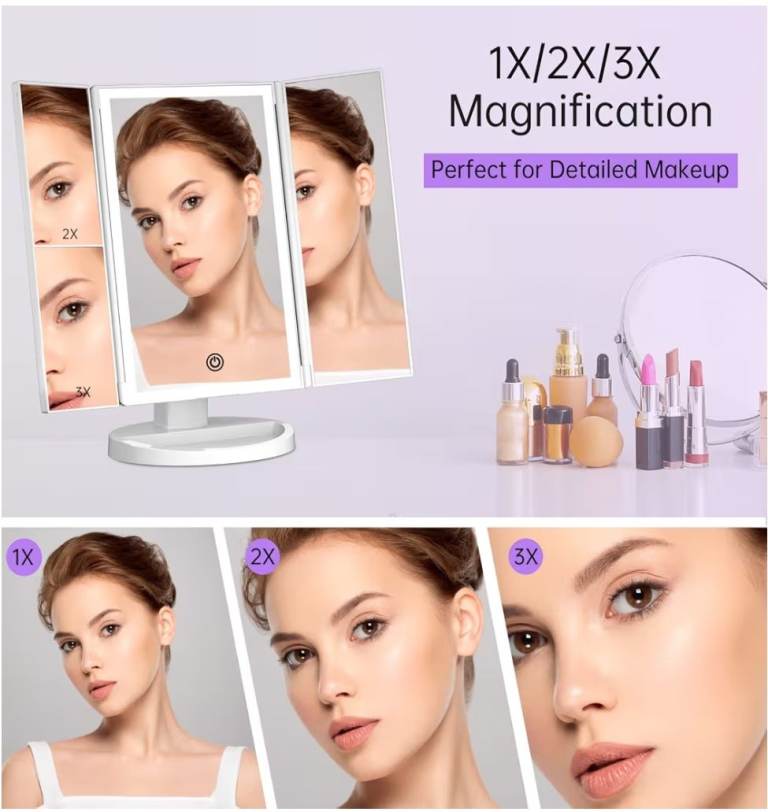 LED Lights Makeup Vanity Mirror 