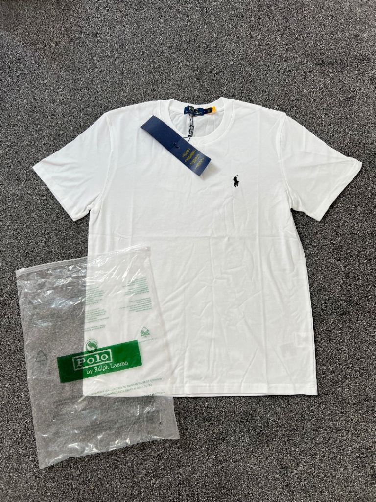 Polo Ralph Lauren White T-Shirt – Size M, Brand New with Tags