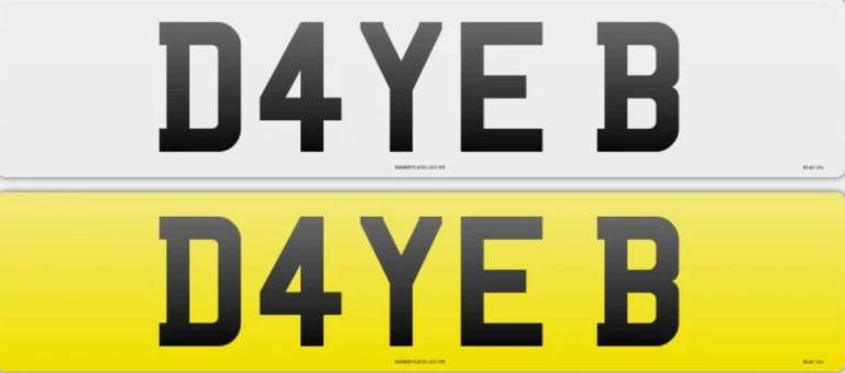D4 YEB - DAVE B - Private Number Plate 