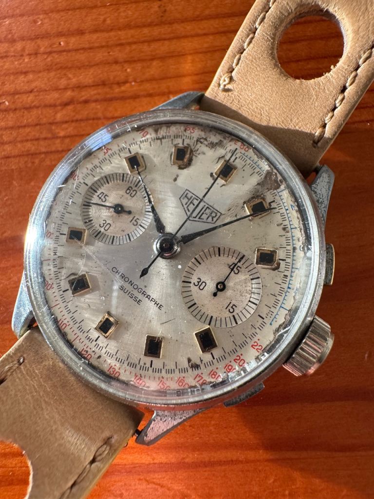 Heuer vintage chronograph watch 