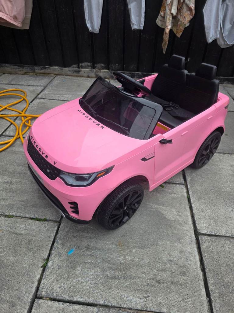 Pink electric ride-on car