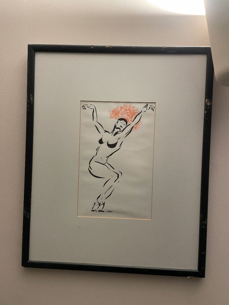 Pair of vintage paintings, framed