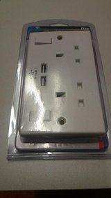 LYVIA Switched Twin Socket With 2 USB Ports 