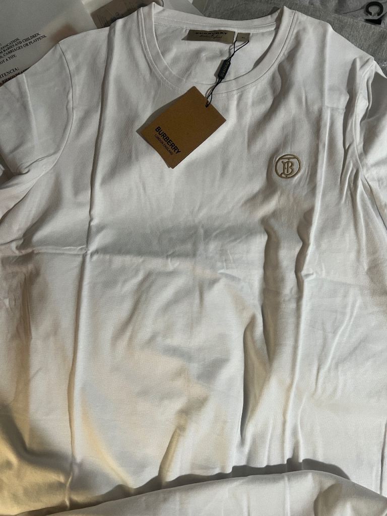 Burberry Logo White T-Shirt - New with Tags