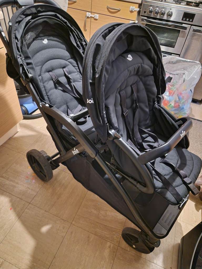 Joie Twin Pushchair/Pram – Black, Good Condition