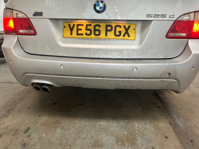 E61 rear bumper titan silver 