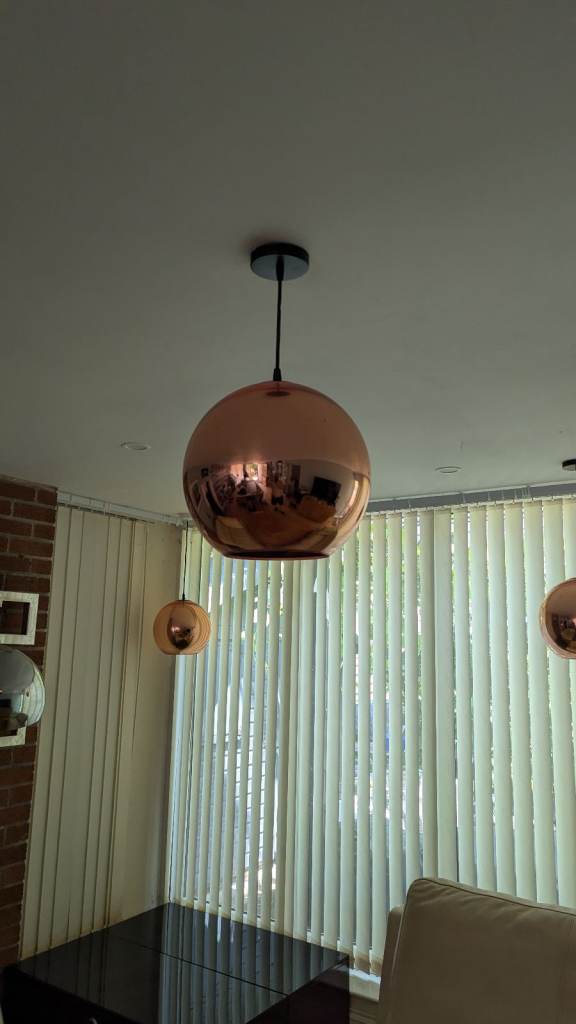 Copper Coloured Ceiling Pendant Light Shade – Good Condition