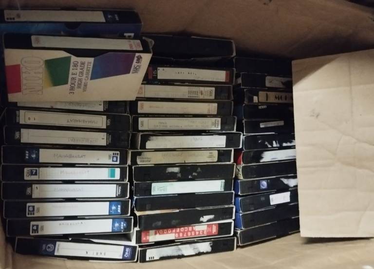 2 boxes of recorded and original cassettes £25