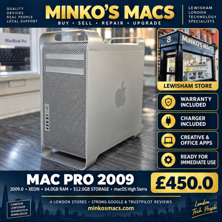 Apple Mac Pro 2009 Xeon 64GB 512GB SSD Computer Creative Apps Warranty