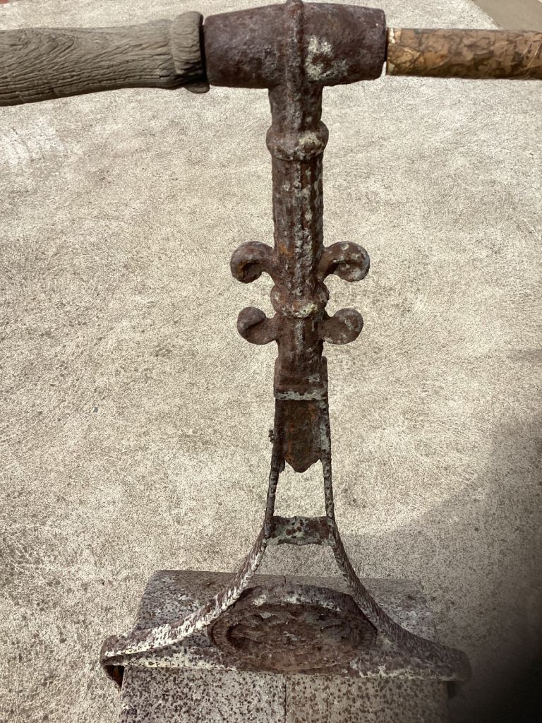 Cast iron garden roller