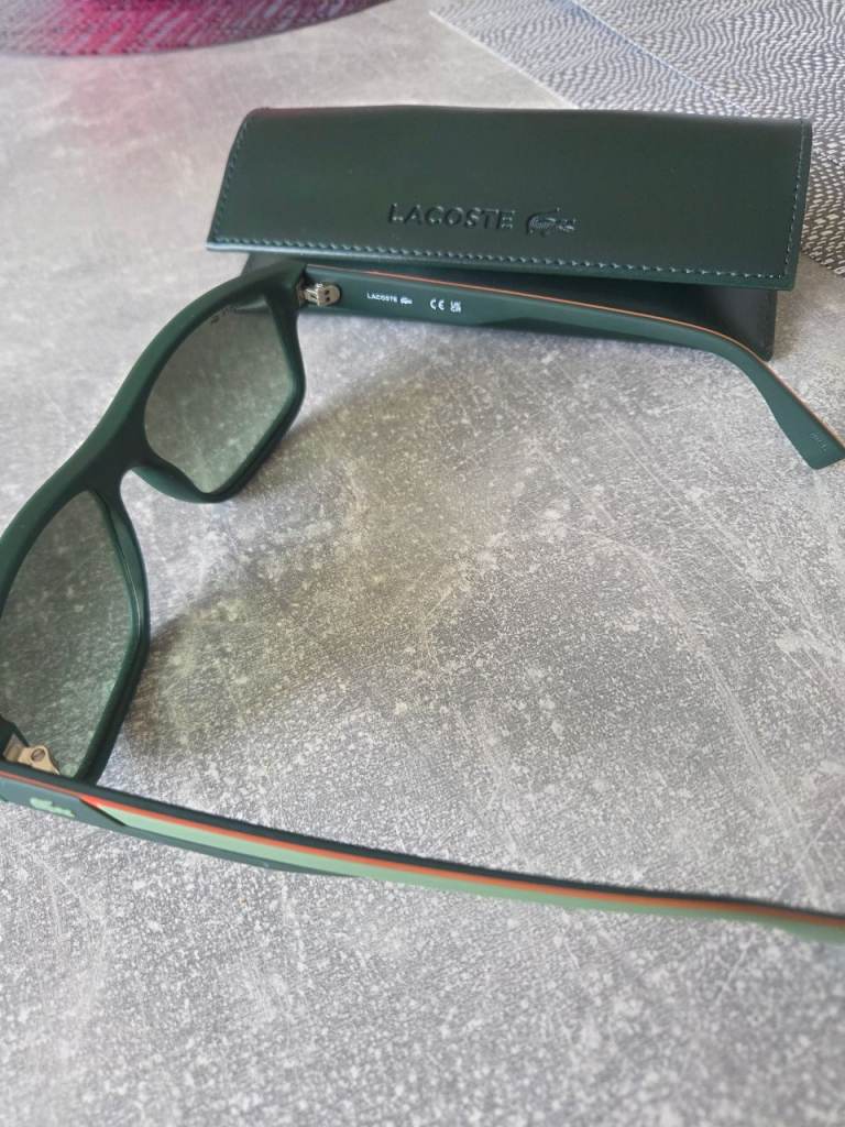 Lacoste Green Sunglasses with Case – As Good As New
