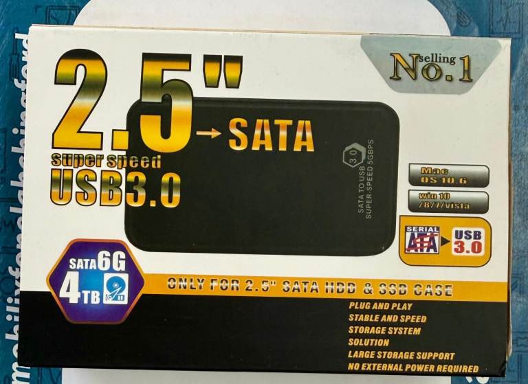 New 1TB HDD 2.5” Sata External Hard Drive, £29.99 for Sale in Chingford ...