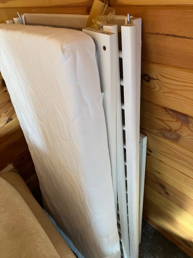 IKEA cot/cotbed, bedding and highchair