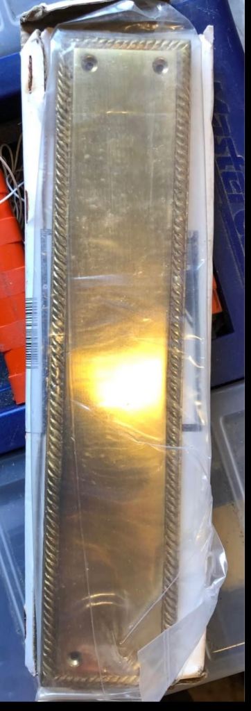 Brand new brass Georgian Finger plates PB x 10