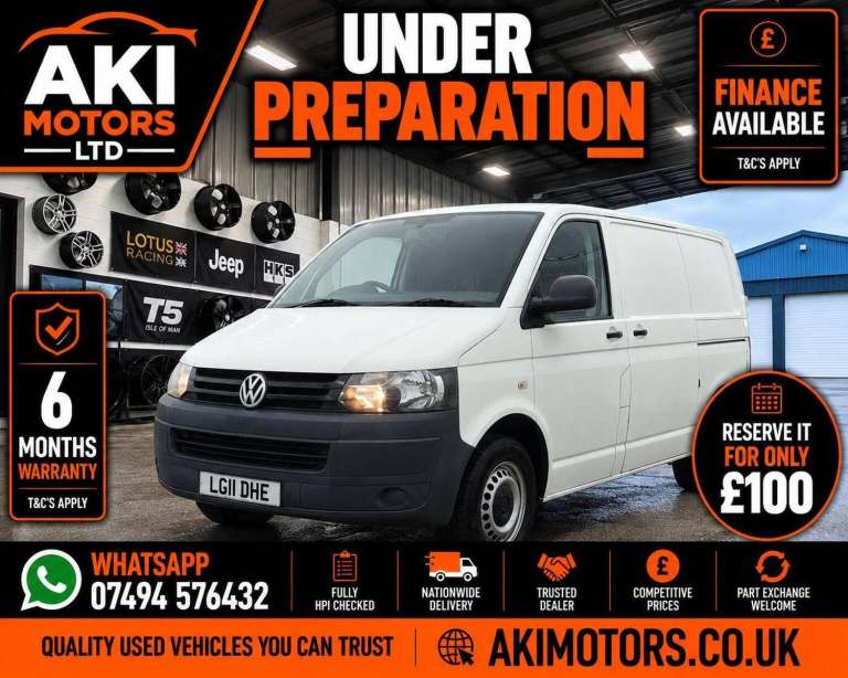 2011 Volkswagen Transporter 2.0 TDI 84PS Van PANEL VAN DIESEL Manual