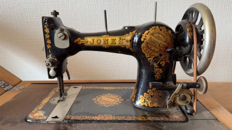 Vintage Jones Treadle Sewing Machine – Cabinet – Quick Sale