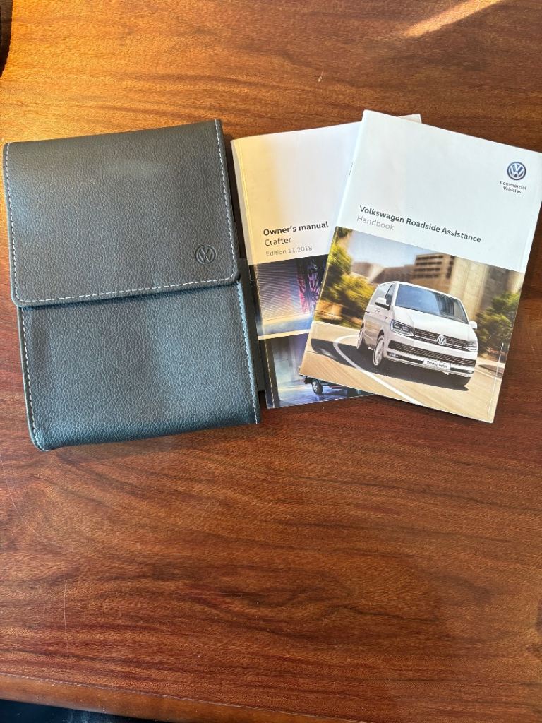 VW crafter owner manual/wallet/roadside assistance booklet 
