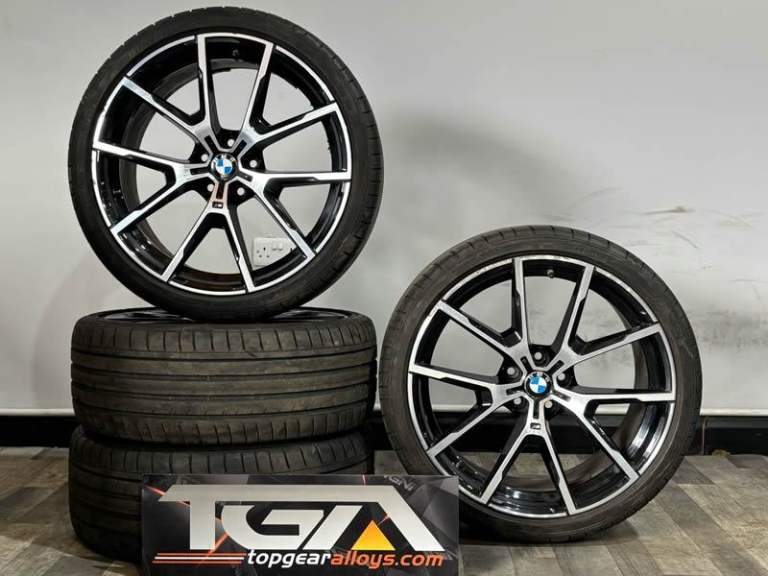 20" GENUINE OEM BMW 728M ALLOY WHEELS & TYRES 5 8 SERIES G30 G15