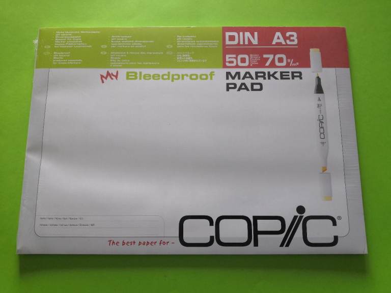 COPIC Bleedproof A3 Marker Paper Pad - New - for Drawing and Sketching with alcohol based markers