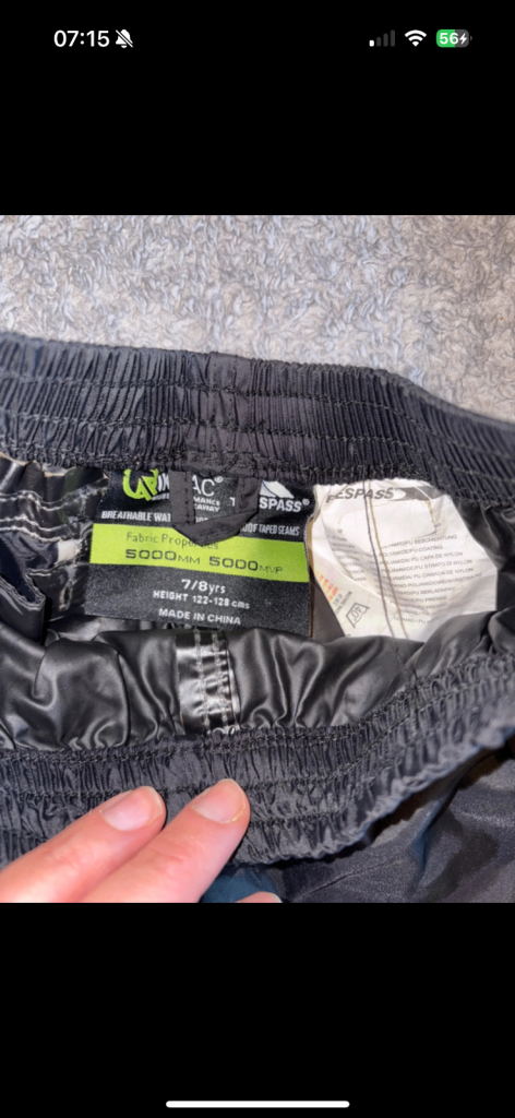 X2 pairs waterproof trousers 