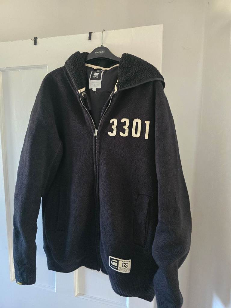 Mens G-Star Chunky two layer Cardigan  / Hoodie 