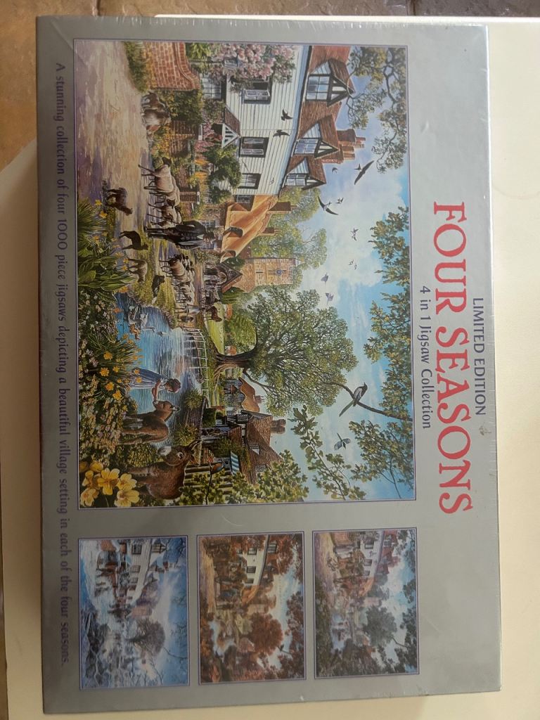 4 x 1000 piece jigsaws c four seasons bnib