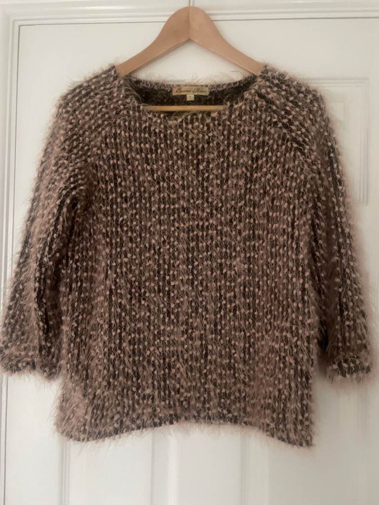 Cameo Rose textured jumper