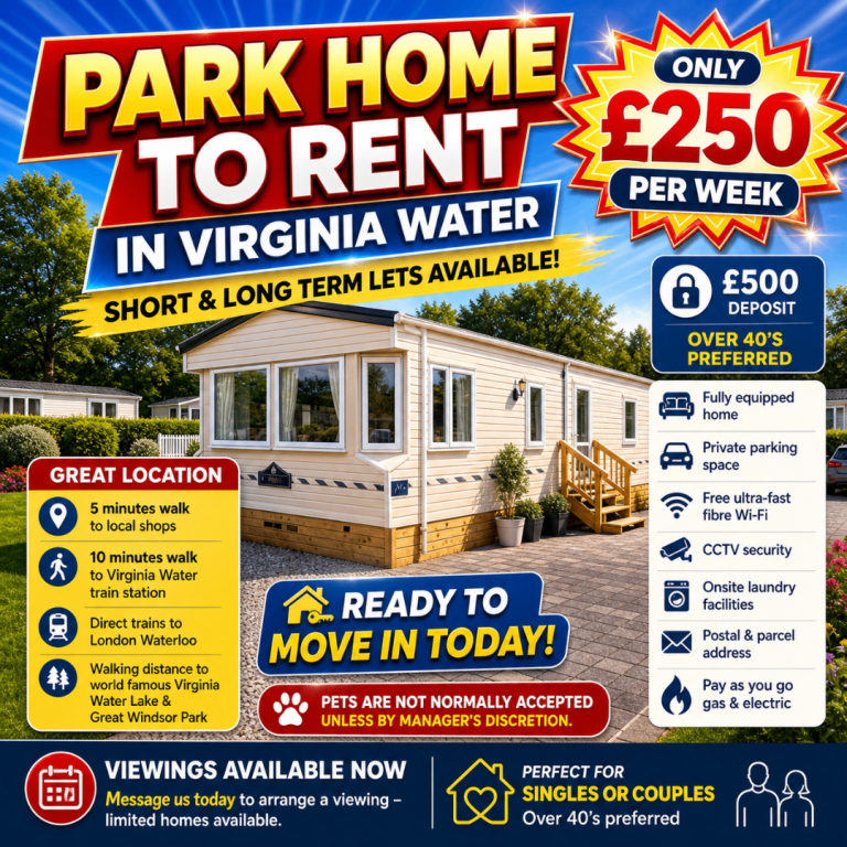 Park Home Apartment to Rent in Virginia Water 
