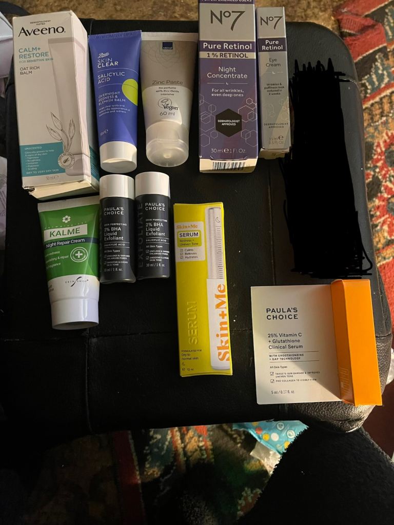 Selection of New Skincare Products – Aveeno, No7, Paula's Choice, Boots, Skin+Me