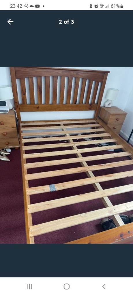 Wooden bed