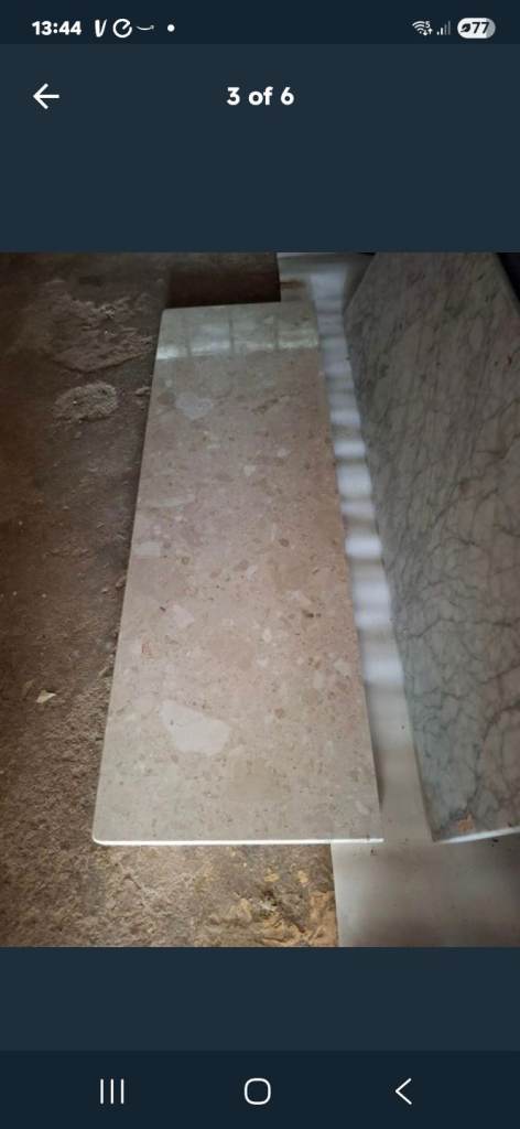 Marble fire hearth
