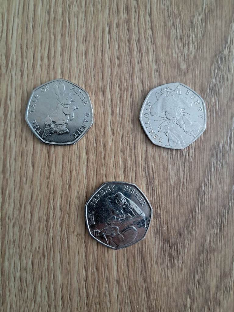 image for 3 Beatrix Potter Collectors Coins 