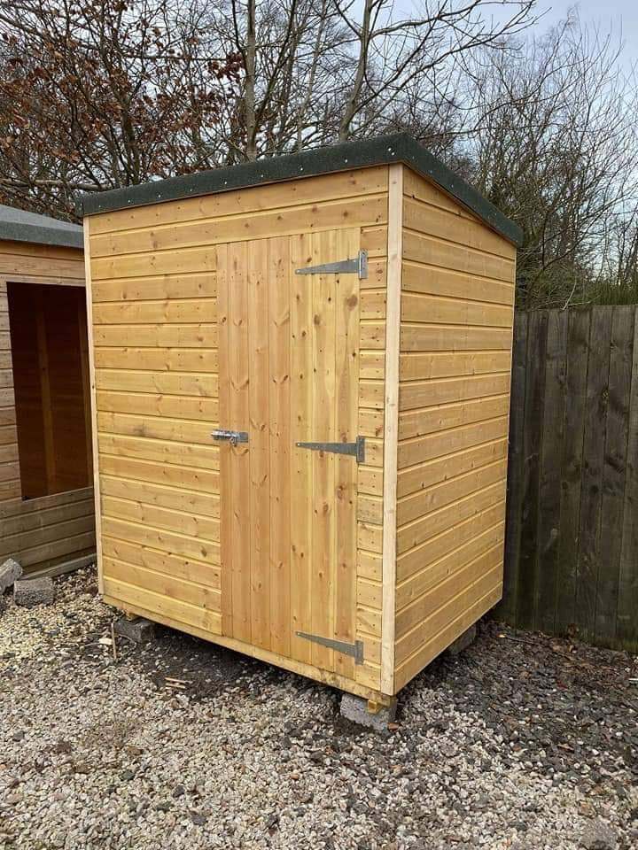 6ft x 4ft Pent Shed 